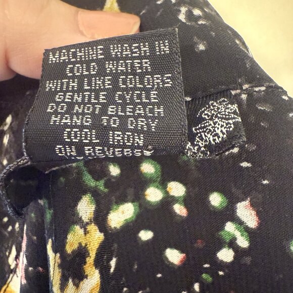 Sheer Black Button Down Celestial Top By Red Snap Size Small Stars Space Artsy - Picture 12 of 15